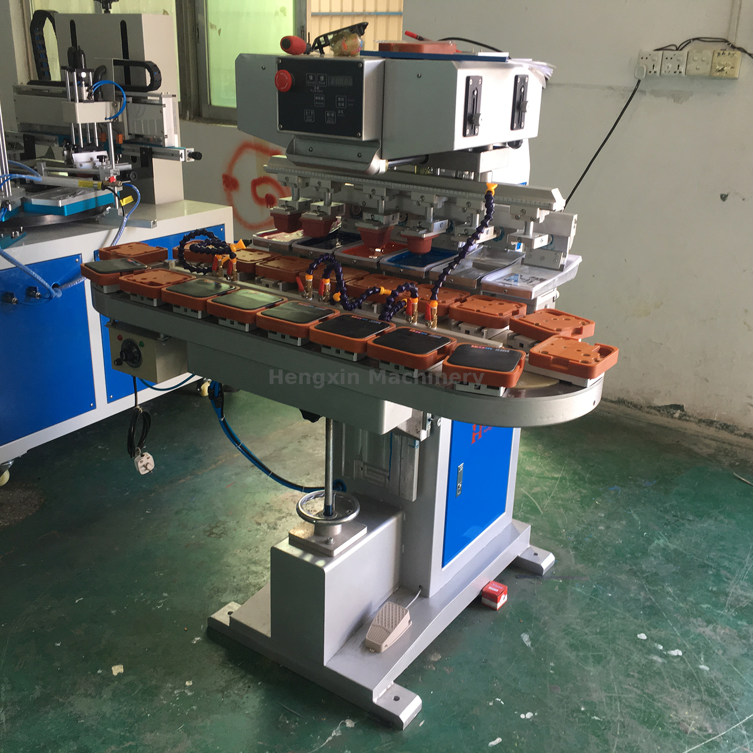 Шестицветная тампопечатная машина (M6/C)