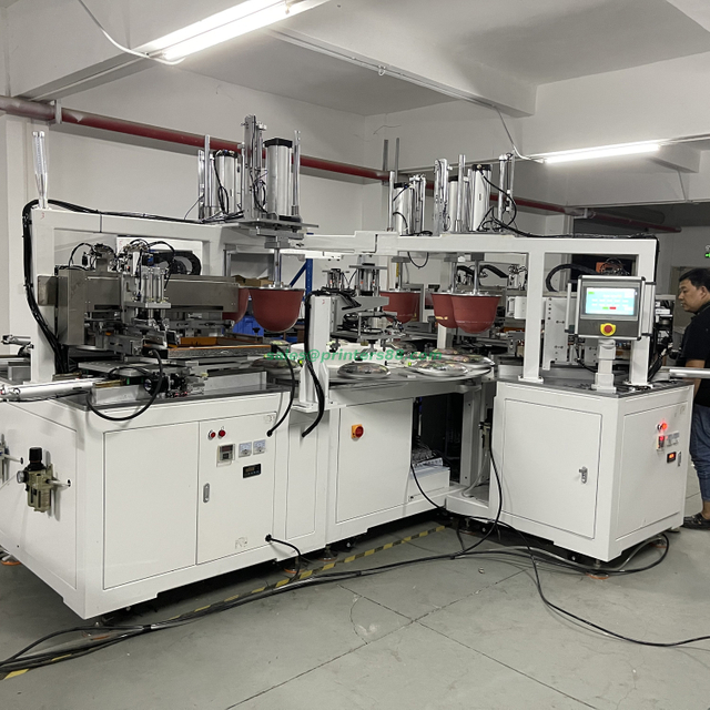 Полная машина для тампонной печати для декоративной стеклянной посуды (HX-300-6PS)