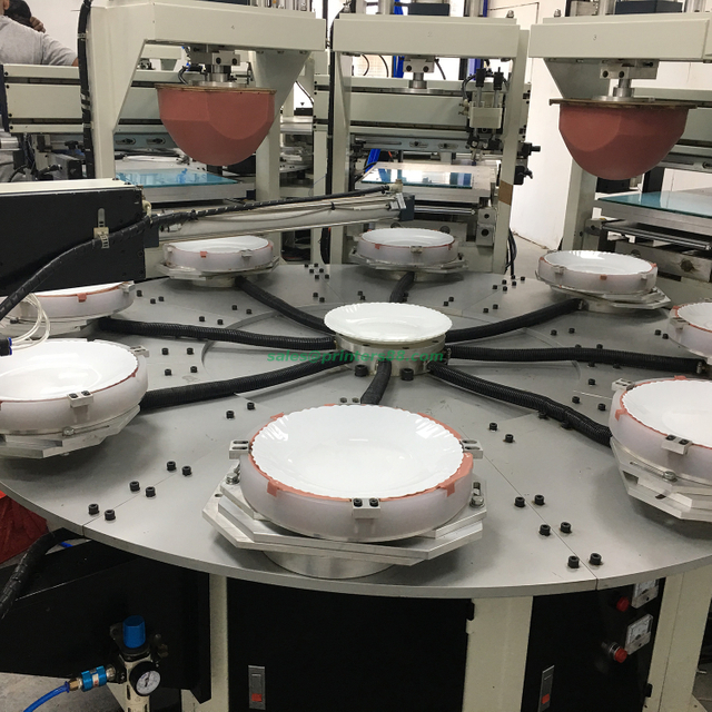 Машина для печати на фарфоровой посуде с четырьмя цветами (HX-350-4P)