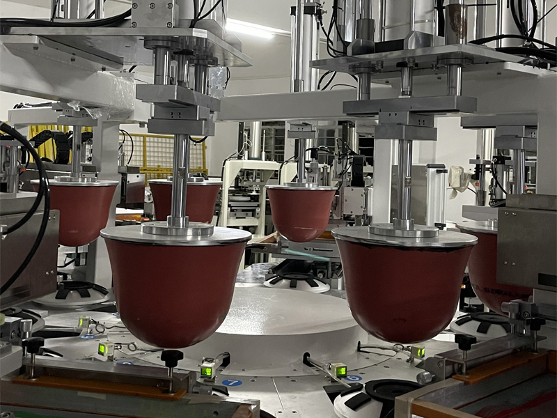 Машина для тампонной печати с шестью цветами для стеклянной посуды, проданная в Пакистан