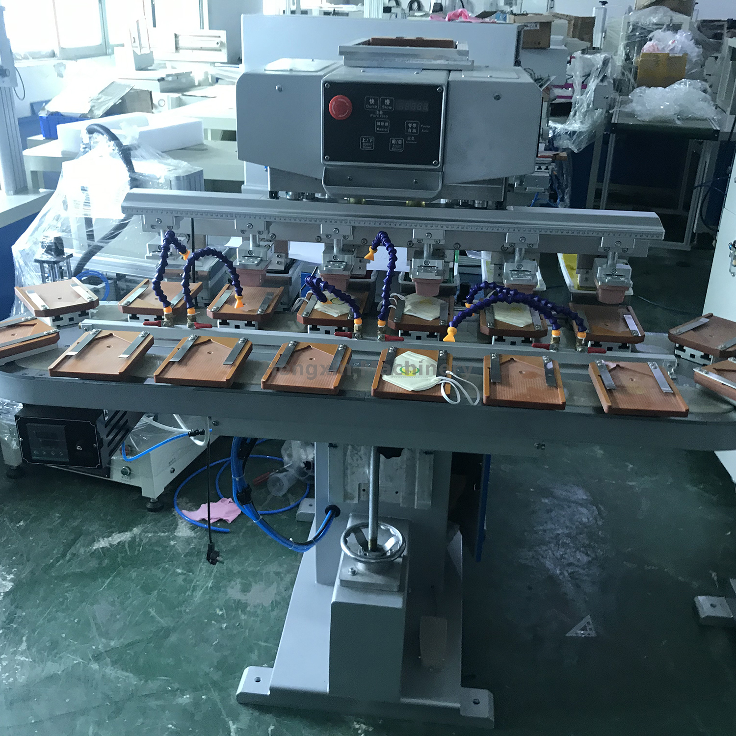 Шестицветная тампопечатная машина (M6/C)