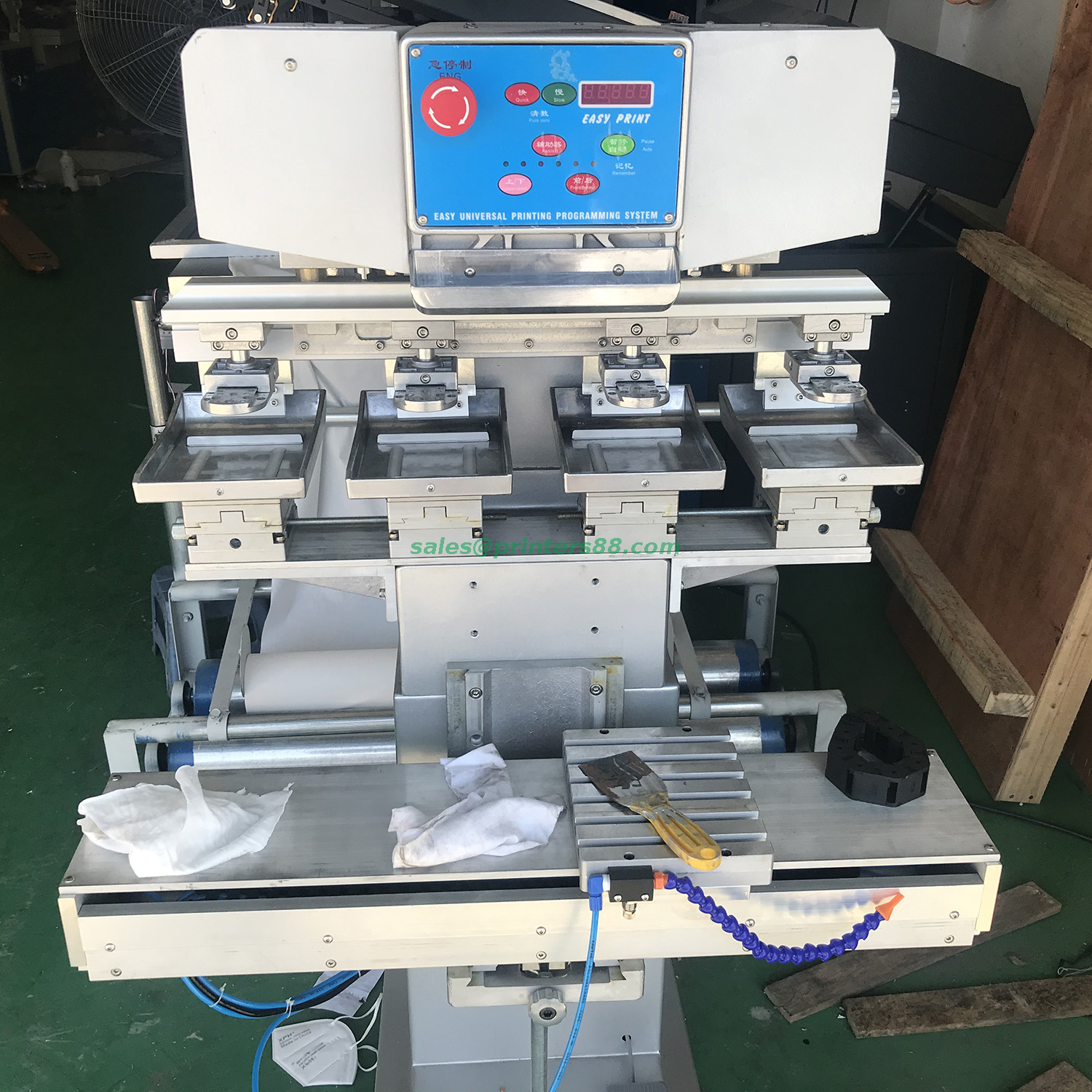 Четырехцветный тампонный принтер (открытый лоток для чернил) (M4/S)